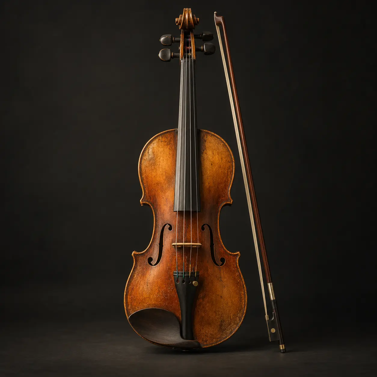 Violon ancien avec son archet